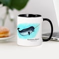 thumbnail image 4 of CafePress - Narwhal Whale Mug - 11 oz Ceramic Mug - Novelty Coffee Tea Cup, 4 of 6