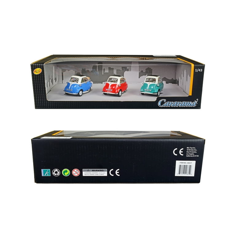 BMW Isetta 3 piece Gift Set 1/43 Diecast Model Cars by