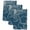 Blue, variant on Teal Flowers Kitchen Towels Set of 3, Spring Floral Botanical Modern Art Absorbent Dish Towels for Kitchen, Microfiber Hand Towel, Quick Drying Tea Towel for Cleaning Decorative Dishcloths