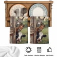 thumbnail image 5 of Farmhouse Animals Kitchen Towels Set of 4, Country Cows Horses Donkeys Farm Absorbent Dish Towels for Kitchen, Microfiber Hand Towel, Quick Drying Tea Towel for Cleaning Decorative Dishcloths, 5 of 7