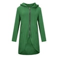 thumbnail image 5 of Atogsazn Children Girl Zip Up Jacket Kid Casual Long Sleeve Hooded Jacket Spring Fall Clothes Fashion Green 7-8 Years, 5 of 5