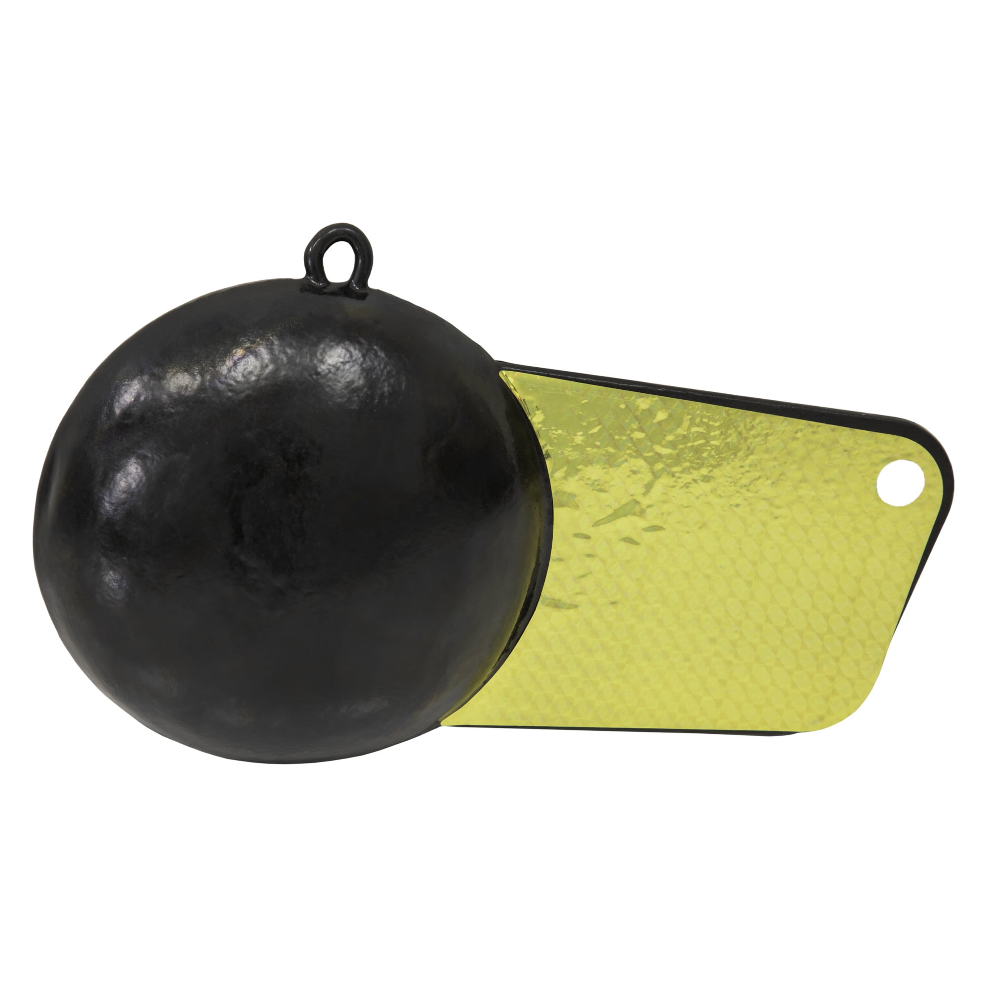 Extreme Max 3006.6984 Coated Pancake Downrigger Weight - 8 lbs. with Gold Flash