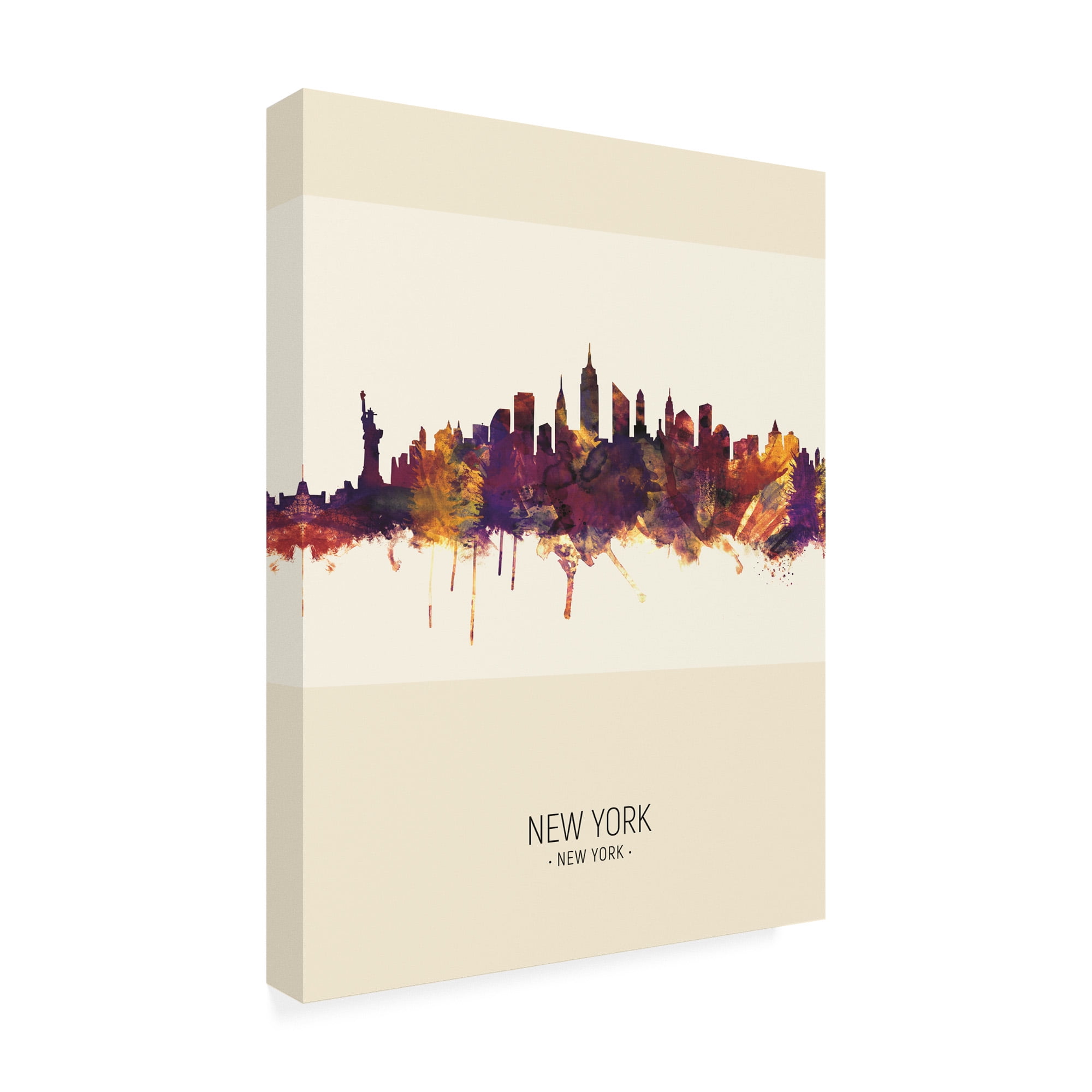 Trademark Fine Art 'New York City Skyline Portrait III' Canvas Art by Michael Tompsett