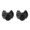 thumbnail image 4 of Wweixi Professional Hair Plate Mesh Pocket Featuring Convenient Snood Net Elegant Two Bows-black 2Set, 4 of 6