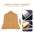 thumbnail image 2 of Acrylic Stencil, Reliability Long Service Life Acrylic Stencil Tool Easy To Use Portable  For Leather Eyeglasses Case DIY For Any Personal DIY Or Professional, 2 of 8
