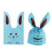 50PCS Gifts Bunny Ear Storage Pocket Rabbit Cookie Bags Candy Bag Biscuit Package Easter Rabbit 2
