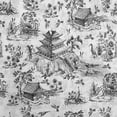 thumbnail image 1 of oneOone Cotton Poplin Black Fabric Asian Japanese Pattern Sewing Material Print Fabric By The Yard 56 Inch Wide, 1 of 4