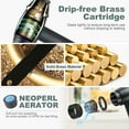 thumbnail image 5 of Pot Filler Deck Mount, WOWOW Pot Filler Faucet Oil Rubbed Bronze Kitchen Folding Countertop Faucet 2 Handle with Stretchable Double Joint Swing Arms Brass Stove Faucet, 5 of 7
