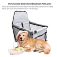 thumbnail image 2 of Methold Portador de mascotas, accesorios multicolores para exteriores, transpirable, resistente al desgaste, equipo de viaje, asiento elevador plegable, Hábitats y jaulas para animales pequeños Gris Methold PT004003-02, 2 of 6