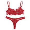 thumbnail image 1 of Intimates Erotic Underwear Lace Temptation Three Point Underwear With Steel Ring, 1 of 8