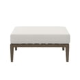 thumbnail image 6 of Northlake Outdoor Patio Teak Ottoman in Weathered Gray White, 6 of 9