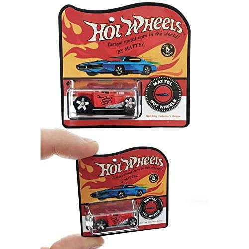 world's smallest hot wheels red bone shaker miniatures diecast in retro package