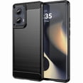 thumbnail image 1 of wonima11 Case for Motorola Edge 2024 Case, Motorola Edge (gen 5) Case, Ultra Slim Phone Cover with Shock-Absorption Carbon Fiber TPU Rubber Protective Cases for Motorola Edge 5G 2024 Black, 1 of 1