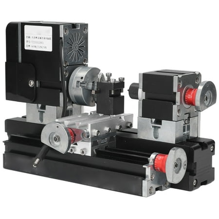 

High Power Metal Lathe Compact Size Easy Operation 12VDC 60W Multifunctional Micro Lathe Machine High Accuracy For Processing Wood And Plastic EU Plug US Plug UK Plug AU Plug