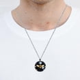 thumbnail image 5 of Honeybee Elegant Glass Circular Pendant Necklace - Stunning Jewelry for Women, 5 of 5