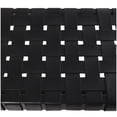 thumbnail image 6 of DecMode Leather Handmade Woven Bench with Teak Wood Frame, Black, 6 of 16
