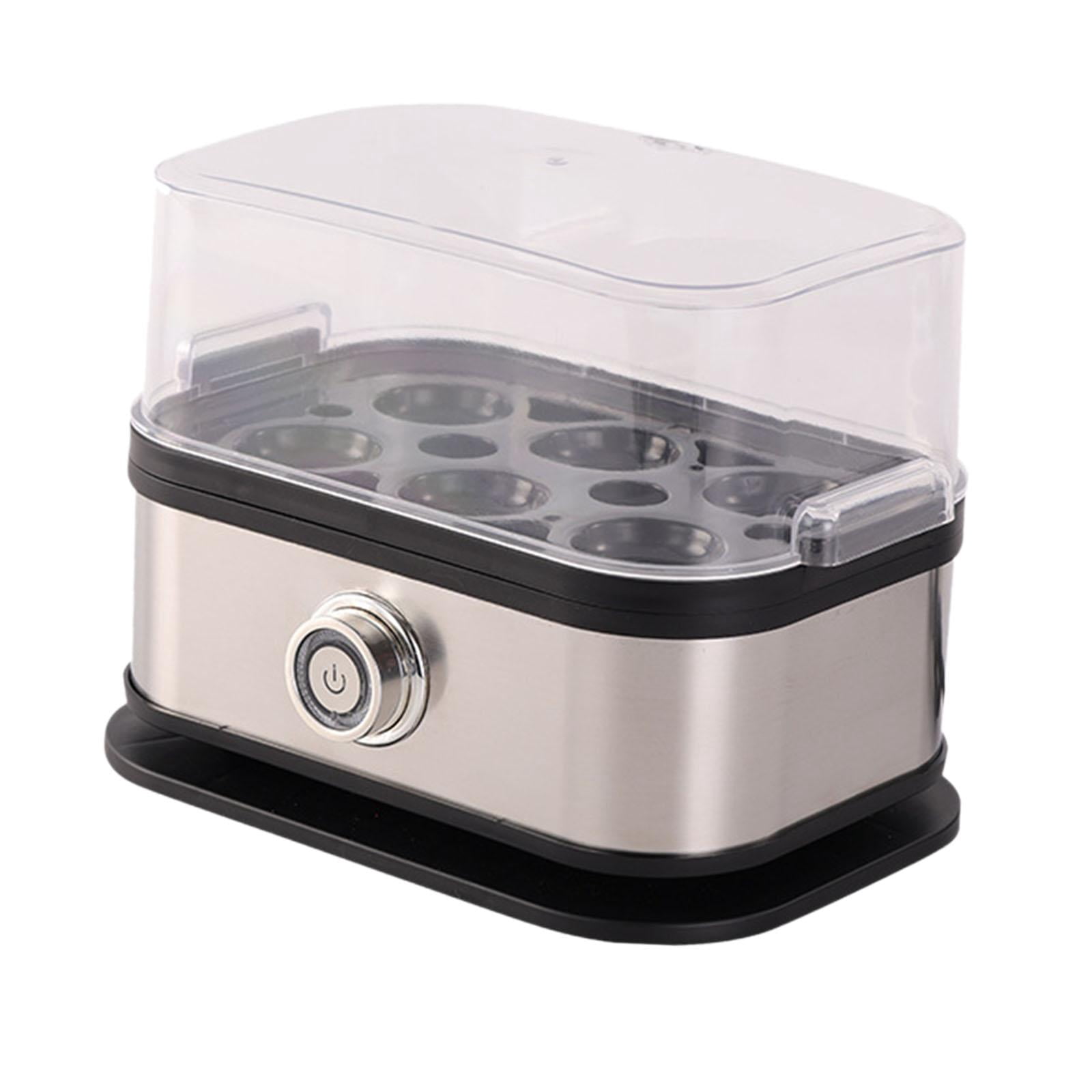 Fiocias Egg Cooker US Plugs Compact Portable Kitchen Steamer for Office Home Cooking