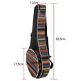 thumbnail image 4 of A&F Style Mandolin Gig Bag Stylish Padding Zippered Backpack with Carry Handle & Shoulder Strap, 4 of 7