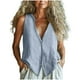 thumbnail image 3 of Conjuntos de trabajo para mujer,Camiseta holgada con cuello en V para mujer, blusa informal de manga larga, mezcla de lino suave, versátil para uso diario, sopatenor, 3 of 9