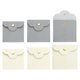 thumbnail image 1 of Uxcell 2 Pcs Mini Bolsa de Joyería, Pequeñas Bolsas de Joyería de Microfibra, Bolsa de Almacenamiento Suave para Joyería, Gris/Blanco, 1 of 7