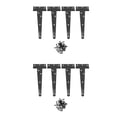 thumbnail image 1 of Bisagras de Puerta Resistentes de 8 Piezas de 6 Pulgadas Bisagras de Puerta con Bisagra de Cobertizo En T con Correa En T para Bisagras de Puertas de Madera (Negro), 1 of 5