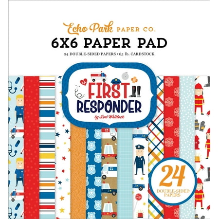 UPC: 0793888129290 | Echo Park Double-Sided Paper Pad 6 X6  24/Pkg-First Responder