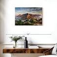 thumbnail image 3 of Elephant Stock Table Mountain Wall Art - Horizontal Canvas Wall Art - Living Room Wall Decor - Places Canvas - Blue And Beige Decor - 30" x 20", 3 of 8