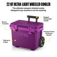 thumbnail image 2 of RTIC 22 QT Wheeled Hard-Sided Cooler, Fits 28 Cans or 6 Wine Bottles, Berry Jam, 2 of 8