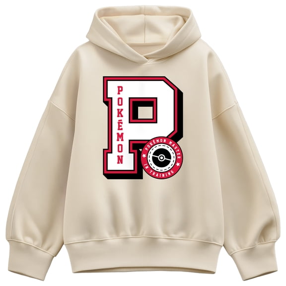 Pokémon - Pokémon Collegiate Letter - Ladies Oversized Fleece Hoodie Sweatshirt