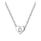 thumbnail image 1 of Collar de plata de ley 925 con inicial D Silvora♥ colgante para mujer, 1 of 8