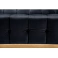 thumbnail image 6 of Chic Home Aviv Velvet Upholstered Channel-Quilted Single Sofa, 6 of 8