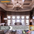 thumbnail image 4 of Sunlite LED Edison B11 Torpedo Tip Chandelier Light Bulb, 8.8 Watts (75W Equivalent), Candelabra E12 Base, Dimmable, UL Listed, Title 20 Compliant, 90 CRI, 5000K Daylight, 6 Pack, 4 of 6