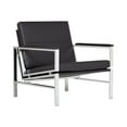 thumbnail image 1 of Studio Designs Home, Black, Modern Atlas Accent Chair for Living Room Bedroom, Bonded Leather,, 1 of 6