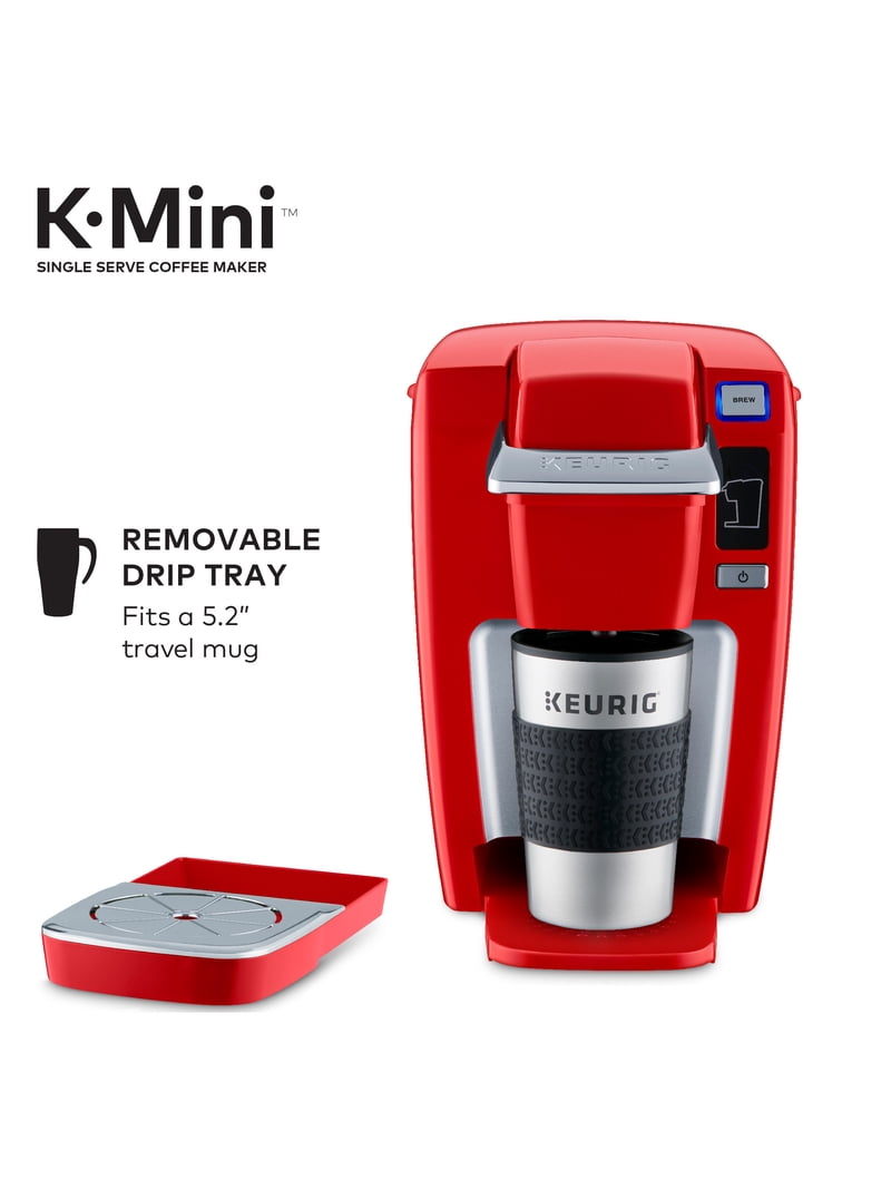 Keurig K-Mini K15 Single-Serve K-Cup Pod Coffee Maker, Chili Red