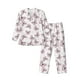 thumbnail image 1 of Fotbe Pink Butterflies (2) Pijama de Hombre con Estampado de Manga Larga, Conjunto de 2 Piezas, Ropa de Dormir Suave y Cómoda con Bolsillos-Medium, 1 of 7