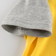thumbnail image 3 of Karoyedx Toddler Boys Tshirts Toddler Boy Girls Clothes T-Shirts Letter Embroidered Short Sleeve Shirt Tops Yellow Size,2 Years, 3 of 5