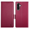 thumbnail image 2 of Magnetic Wallet Case with Card Holder & Stand for Samsung Galaxy A17 Red, 2 of 6