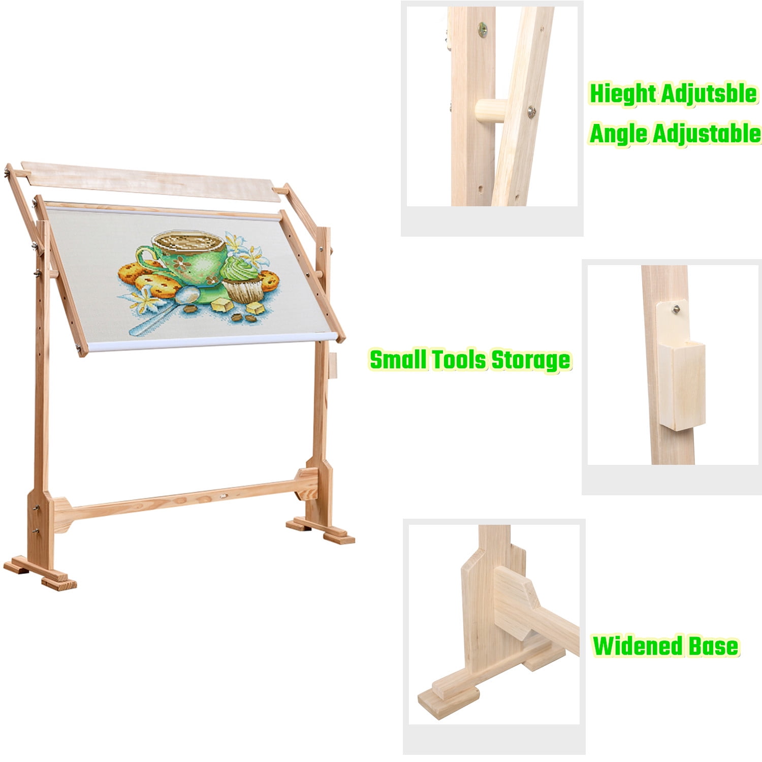 ADJUSTABLE QUILTING FRAME