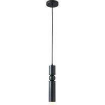 Bethel International Single Pendant Lighting Matte Black Metal