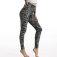 thumbnail image 2 of Fsqjgq Womens Leggings Fish Scale Printed Full Length High Waisted Yoga Pants Plus Size Lift Hiking Tights Workout Leggings M Grey, 2 of 7