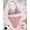 Orange, variant on Girls Swimsuit 2 Piece V Neck Bikini Set Cute Floral Gingham Halter Triangle Wireless Bikini Bathing Suit Summer Swimwear with Adjustable Strap Light Blue 7-8 Years