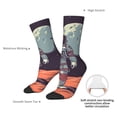 thumbnail image 4 of Pofeuu Astronaut With American Flag Print Crew Socks, Adult Running Hiking Socks for Youth and Adult, 4 of 6