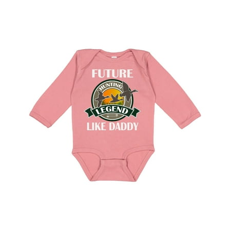 

Inktastic Future Duck Hunting Legend Like Daddy Gift Baby Boy Long Sleeve Bodysuit