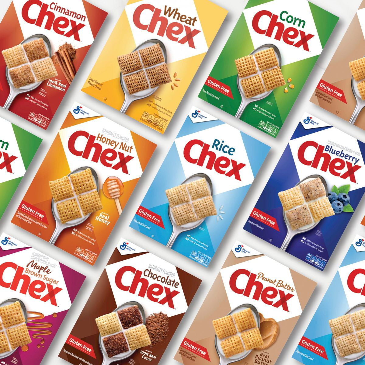 General Mills Family Size Rice Chex Cereal - 18oz - Pack of 2