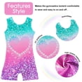 thumbnail image 4 of Aideaone Girls Gymnastics Leotards Toddler Unitard Biketard Clothes Cute Kid Dance Outfit 2-10T, 4 of 6