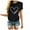 Black, variant on ASFGIMUJ Womens Valentine Day Love Print Tee Short Sleeve Tops Blouse T Shirt