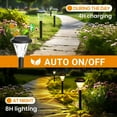 thumbnail image 4 of GIGALUMI 8 Pack Waterproof Outdoor Solar Pathway Lights for Garden and Landscape, 4 of 7