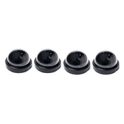 Scorpion Security Products 4 - Pack Dummy Dome Security Cameras - Deer & Animal Deterrent - Animal Repellent (Black)