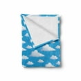 thumbnail image 2 of Cloud Soft Flannel Fleece Throw Blanket, Abstract Illustration of Calming Celestial Scene on a Sunny Day, Cozy Plush for Indoor and Outdoor Use, 70" x 90", Azure Blue Baby Blue, by Ambesonne, 2 of 6