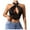 Black, variant on Summer Lace Patchwork Women's Tie Backless Crop Top Plus Size Tops Flowy Boho Blouse Casual Fashion Tee